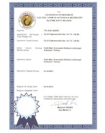 Belgeler ve Sertifikalar 4